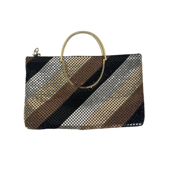 Vintage Bags By Marlo Metal Mesh Evening Shoulder Bag Chain Strap Party Purse - Picture 1 of 8